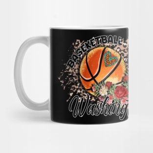 Aesthetic Pattern Washington Basketball Gifts Vintage Styles Mug